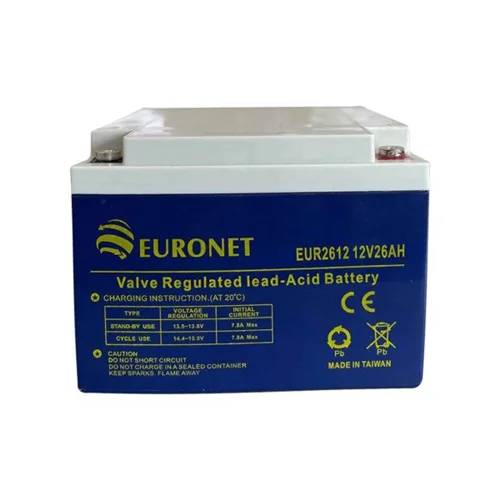 باتری 26 آمپرساعت UPS برند Euronet